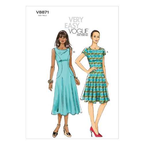 Create an elegant fit and flare dress with a beautiful knit pattern Knit fit and flare dress pattern