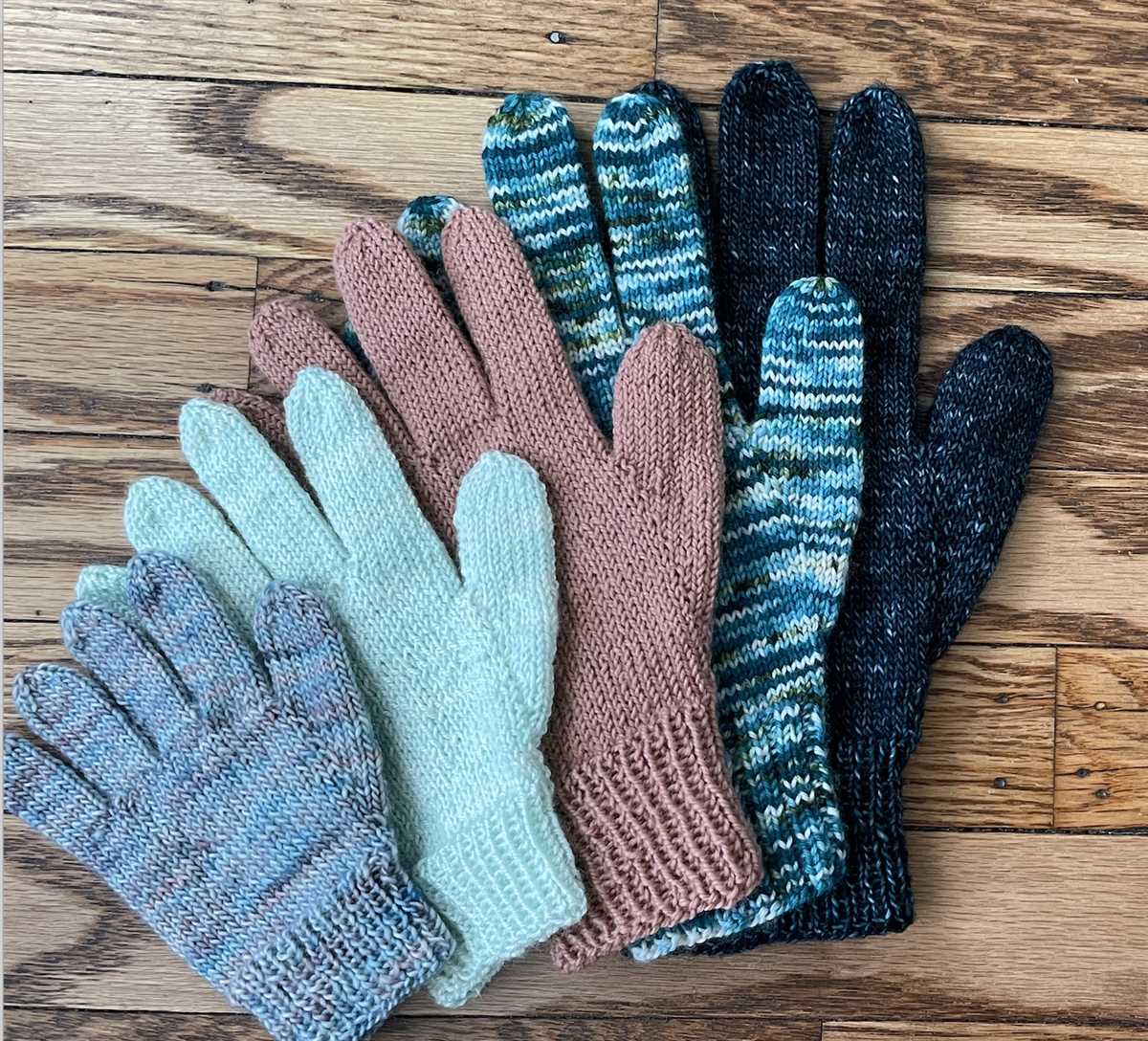 Knit gloves pattern