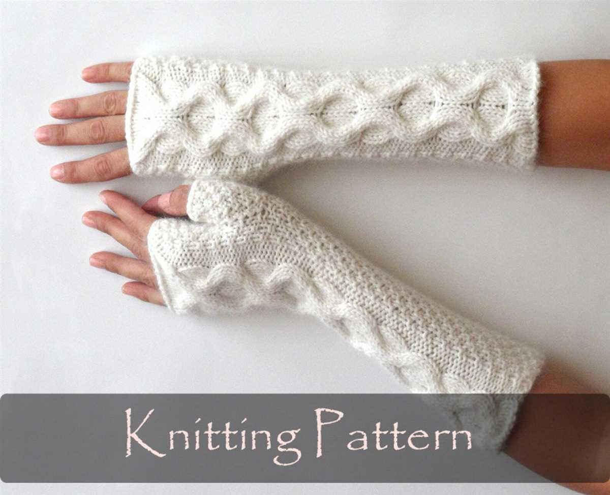 Knit gloves pattern