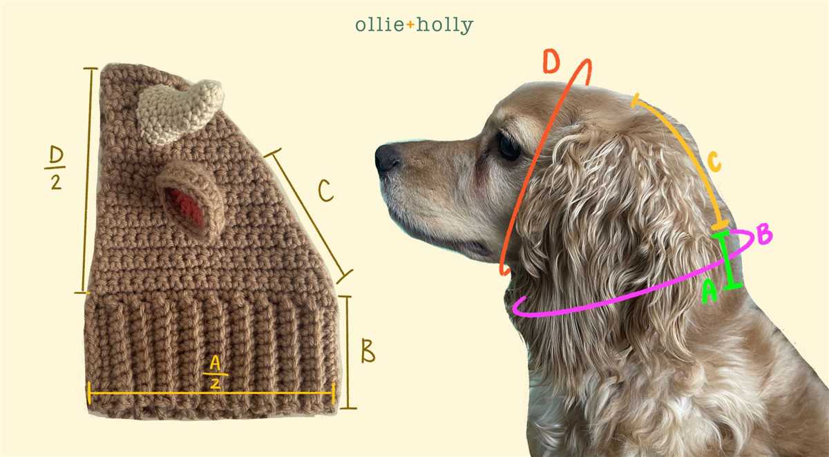 Knit hat for dog pattern