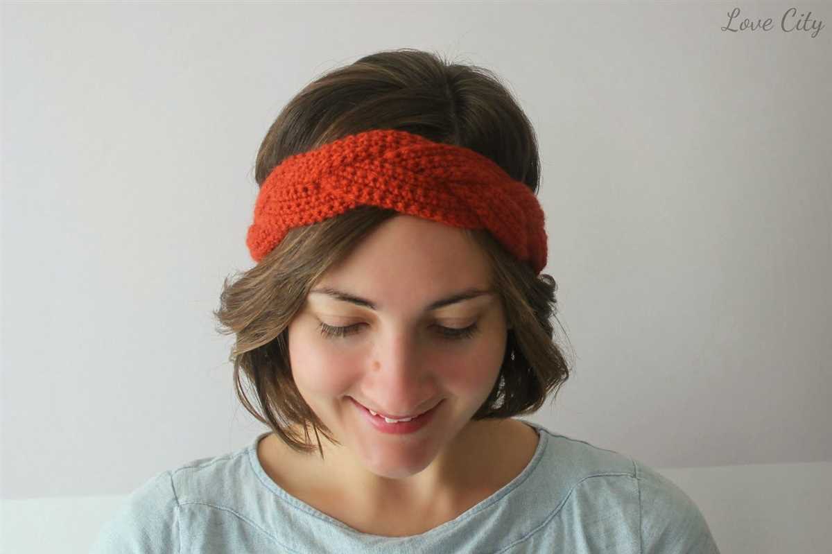 Knit headband bow pattern