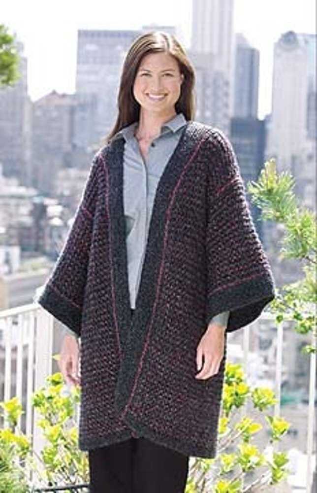 Knit kimono cardigan pattern