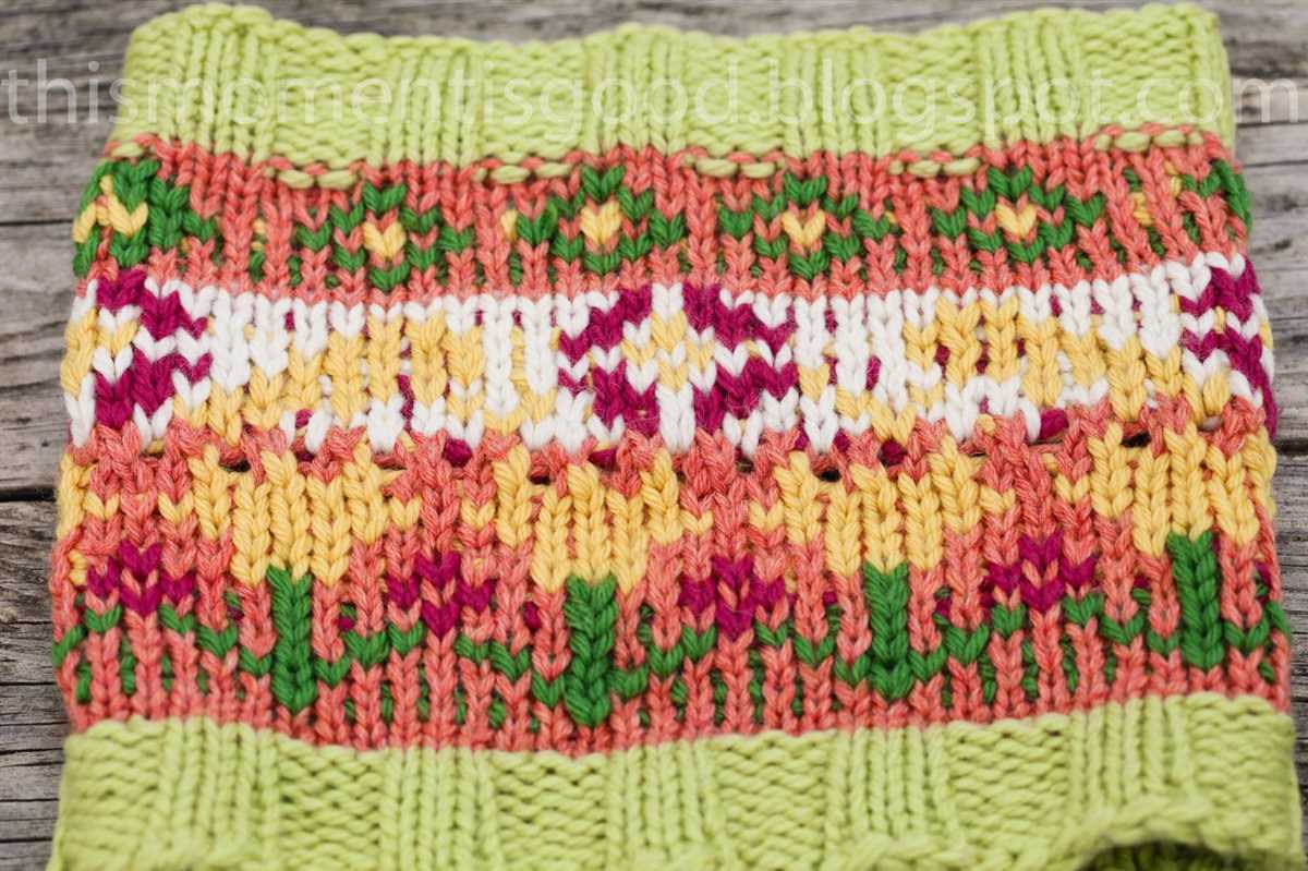 Knit loom scarf pattern