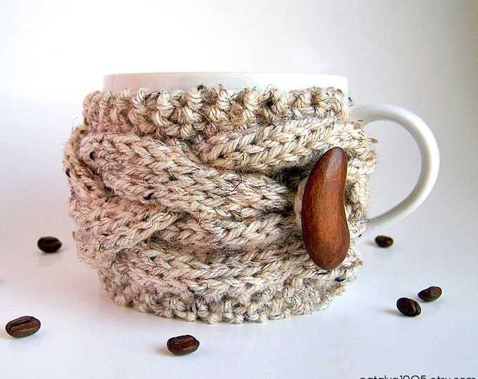 Knit mug cozy pattern