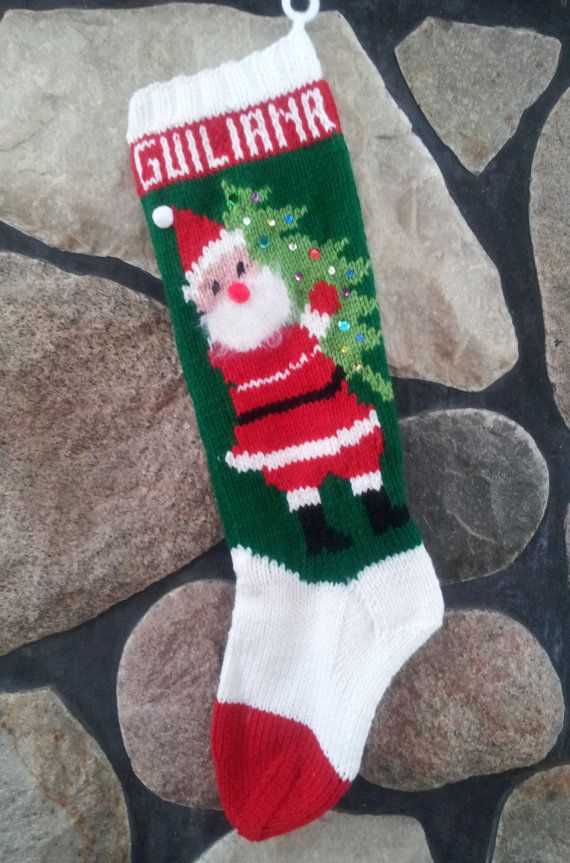 Knit o graf christmas stocking pattern