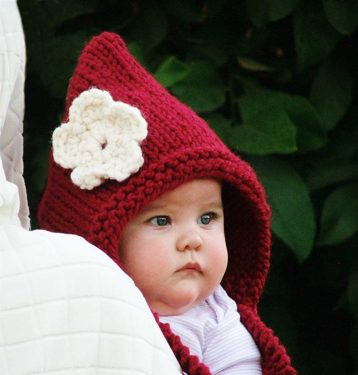 Knit pattern baby hat