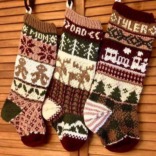 Knit pattern stocking