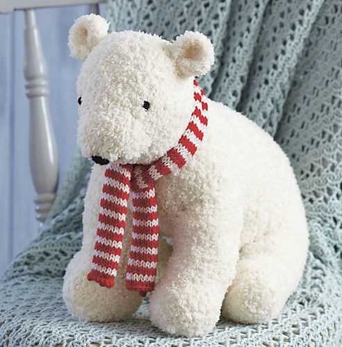 Knit plush pattern