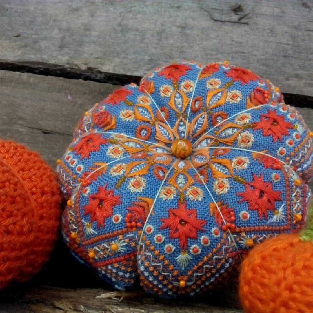 Knit pumpkin pillow pattern