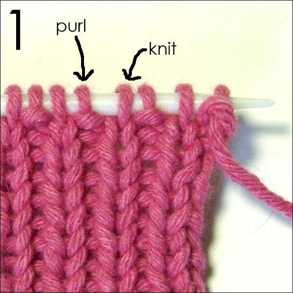 Knit purl stitch patterns
