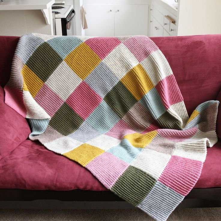 Knit quilt square patterns