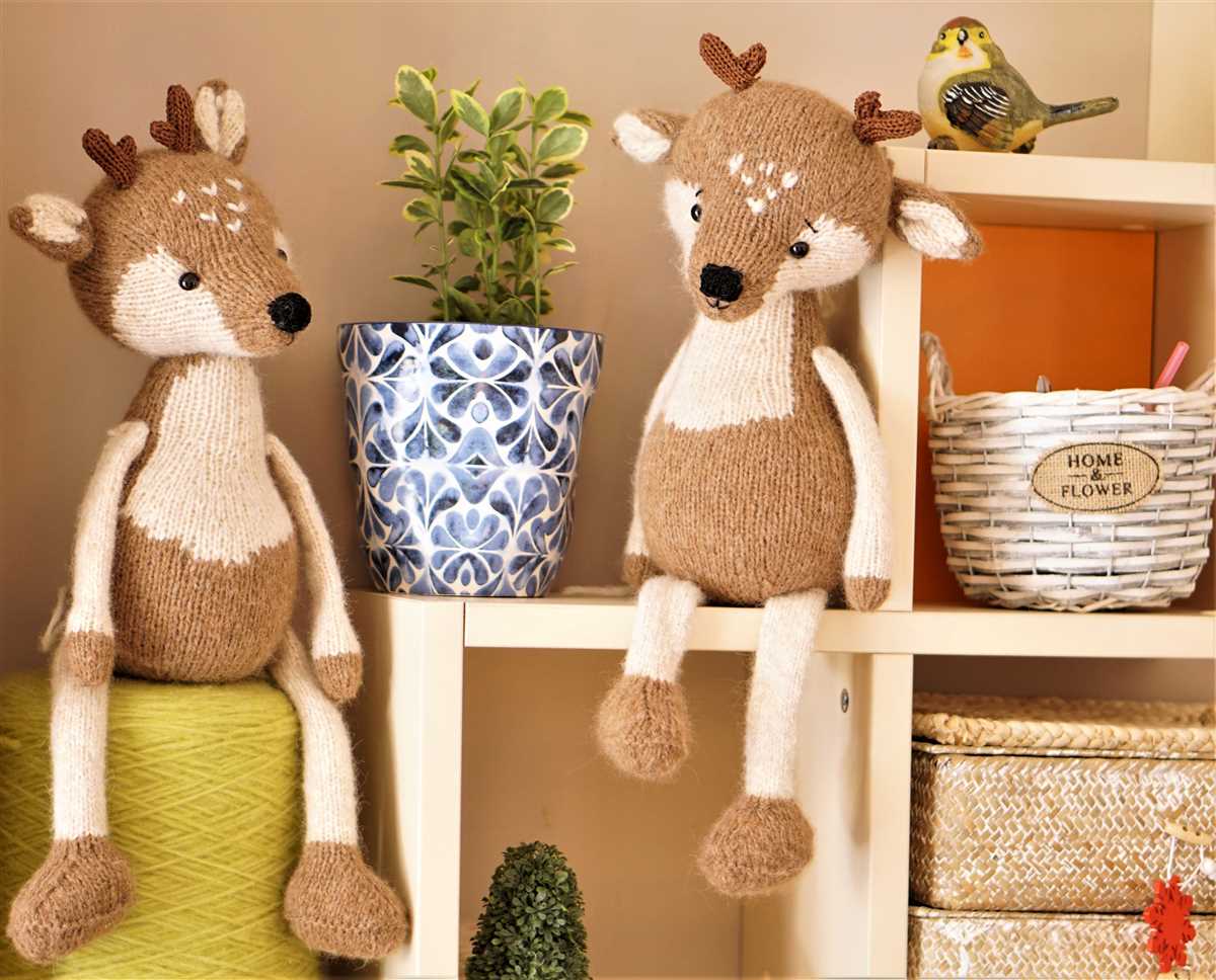 Knit reindeer pattern