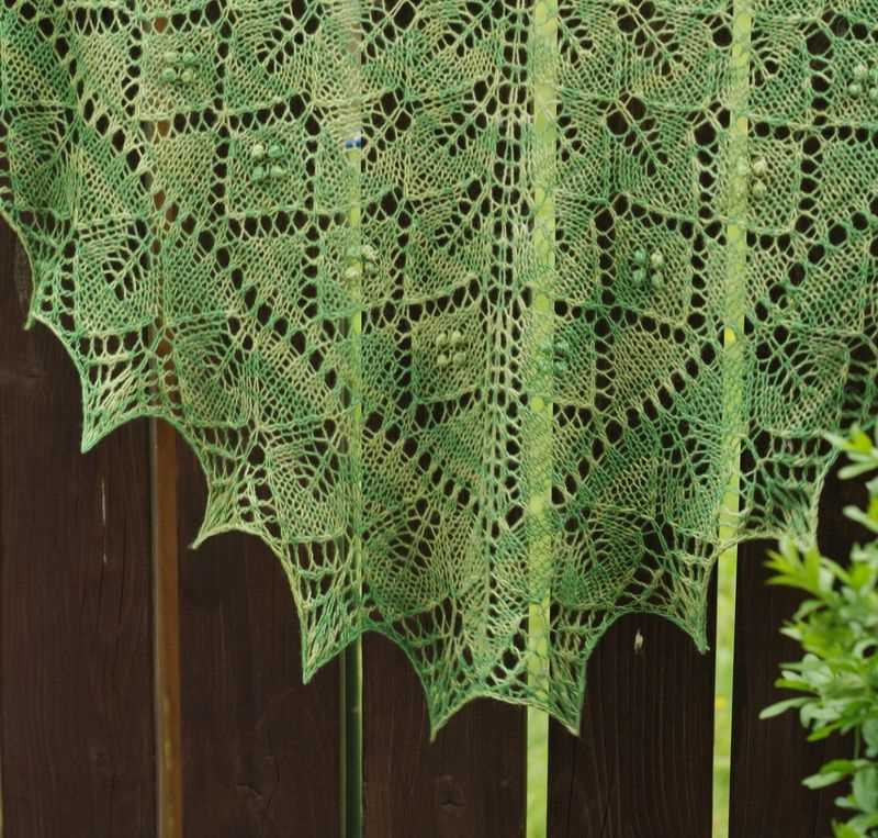 Knit shawl pattern beginner