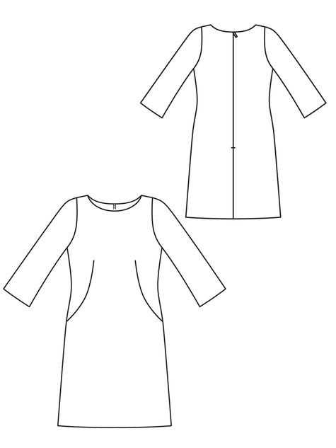 Knit shift dress pattern