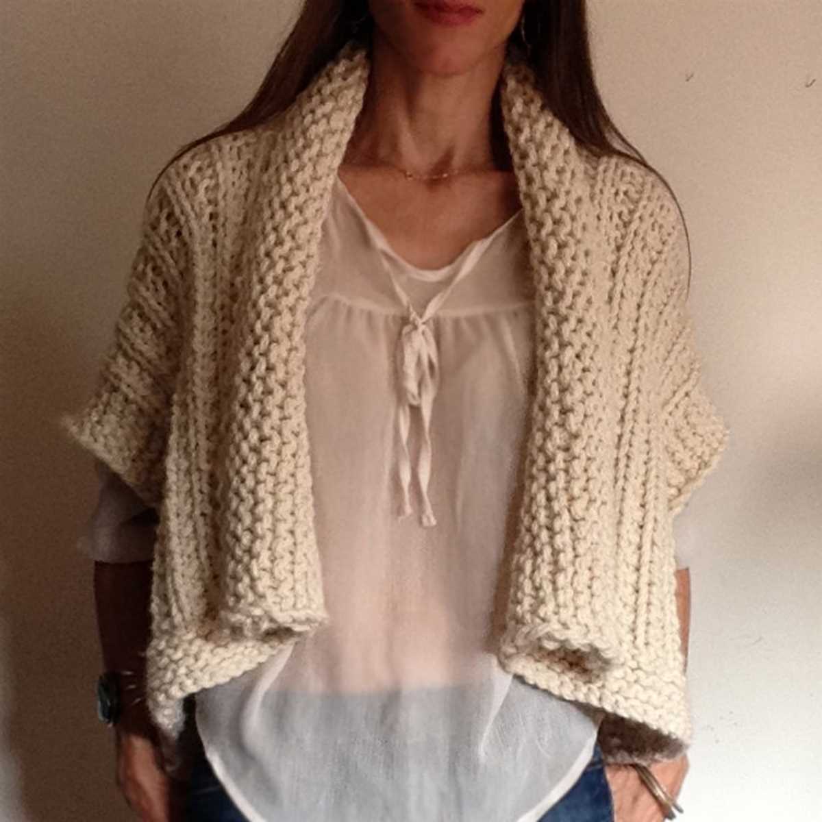 Knit shrug pattern easy