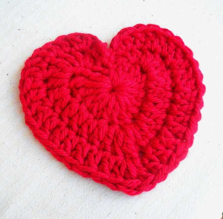 Knit small heart pattern