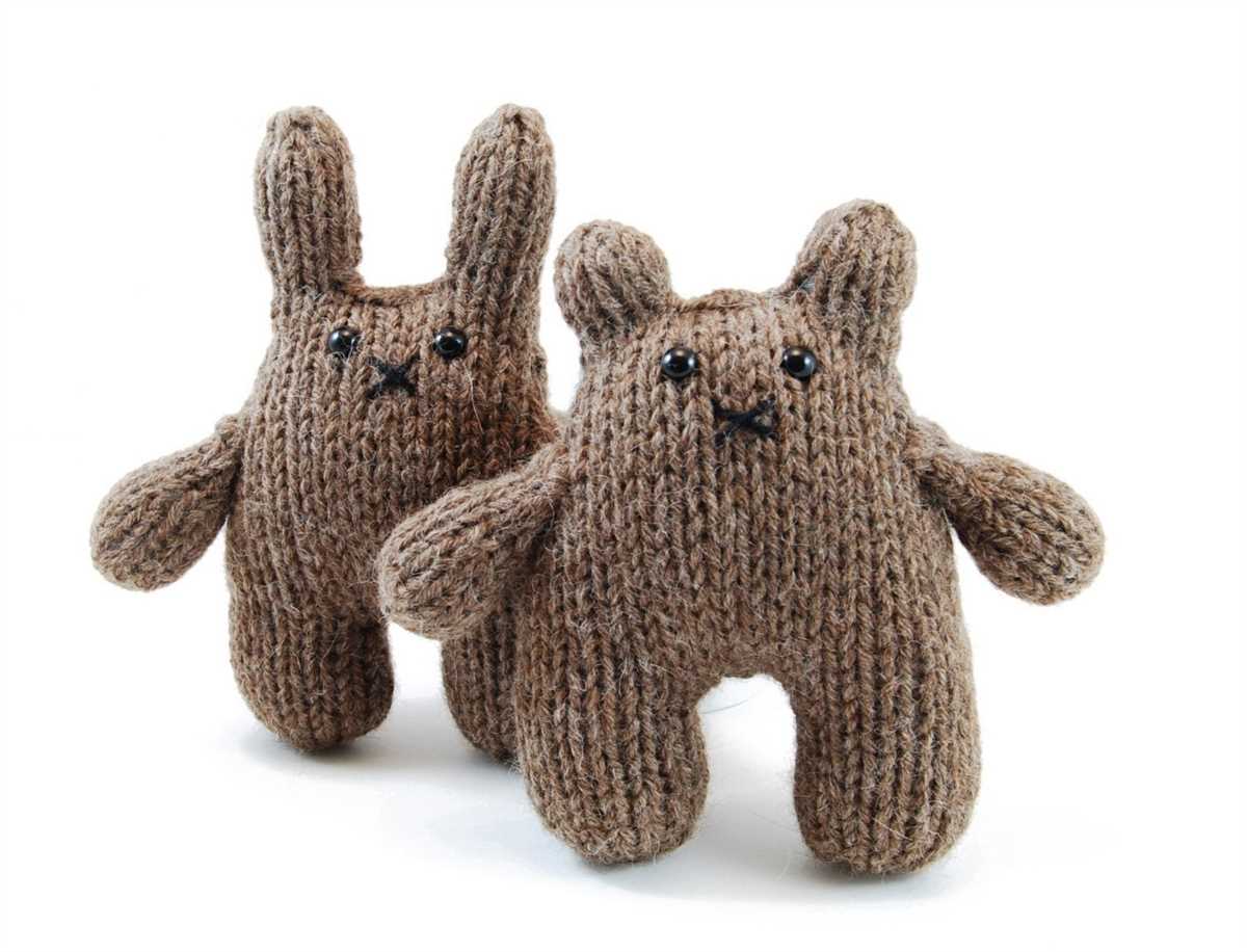 Knit stuffed animal pattern