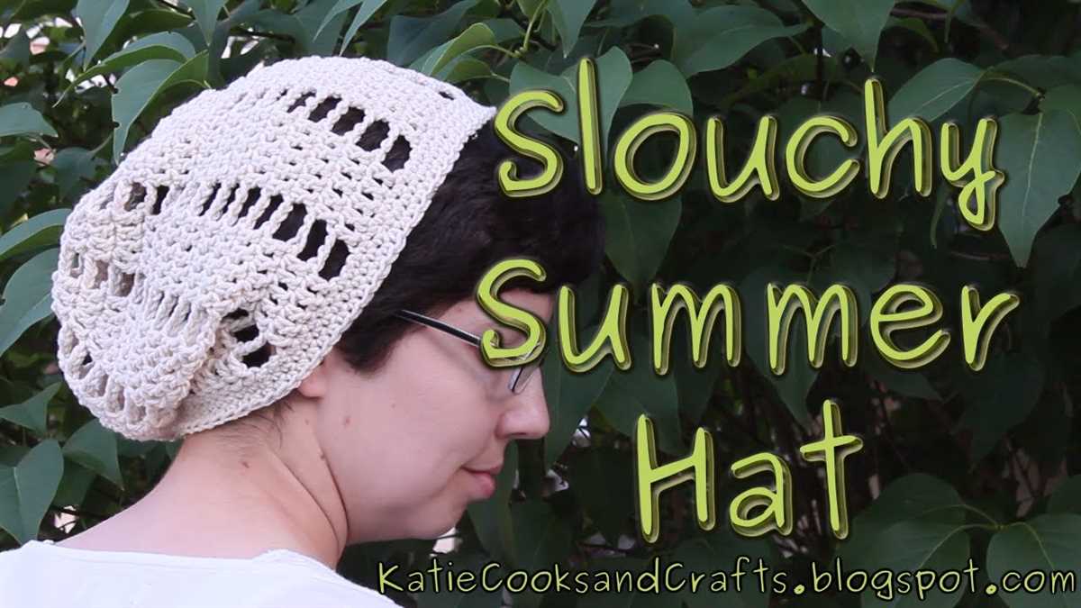 Knit summer beanie pattern