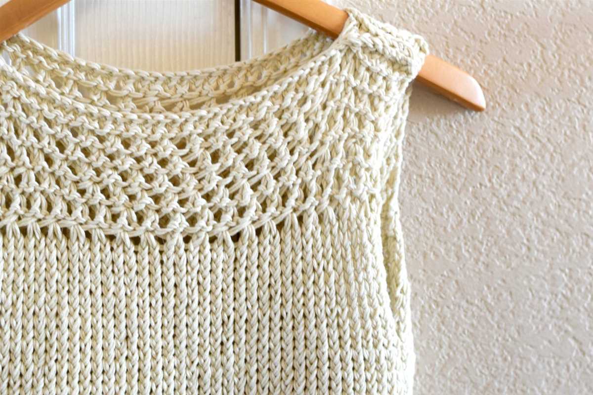 Knit summer tops patterns