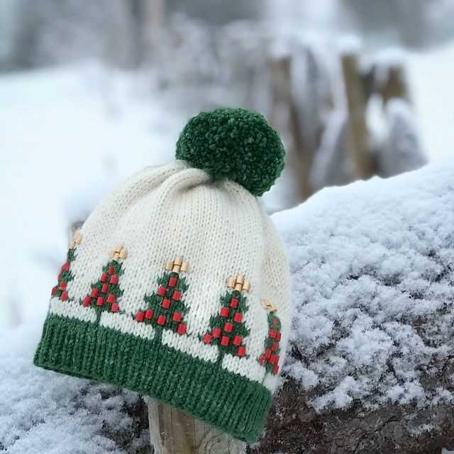 Knit toboggan hat pattern