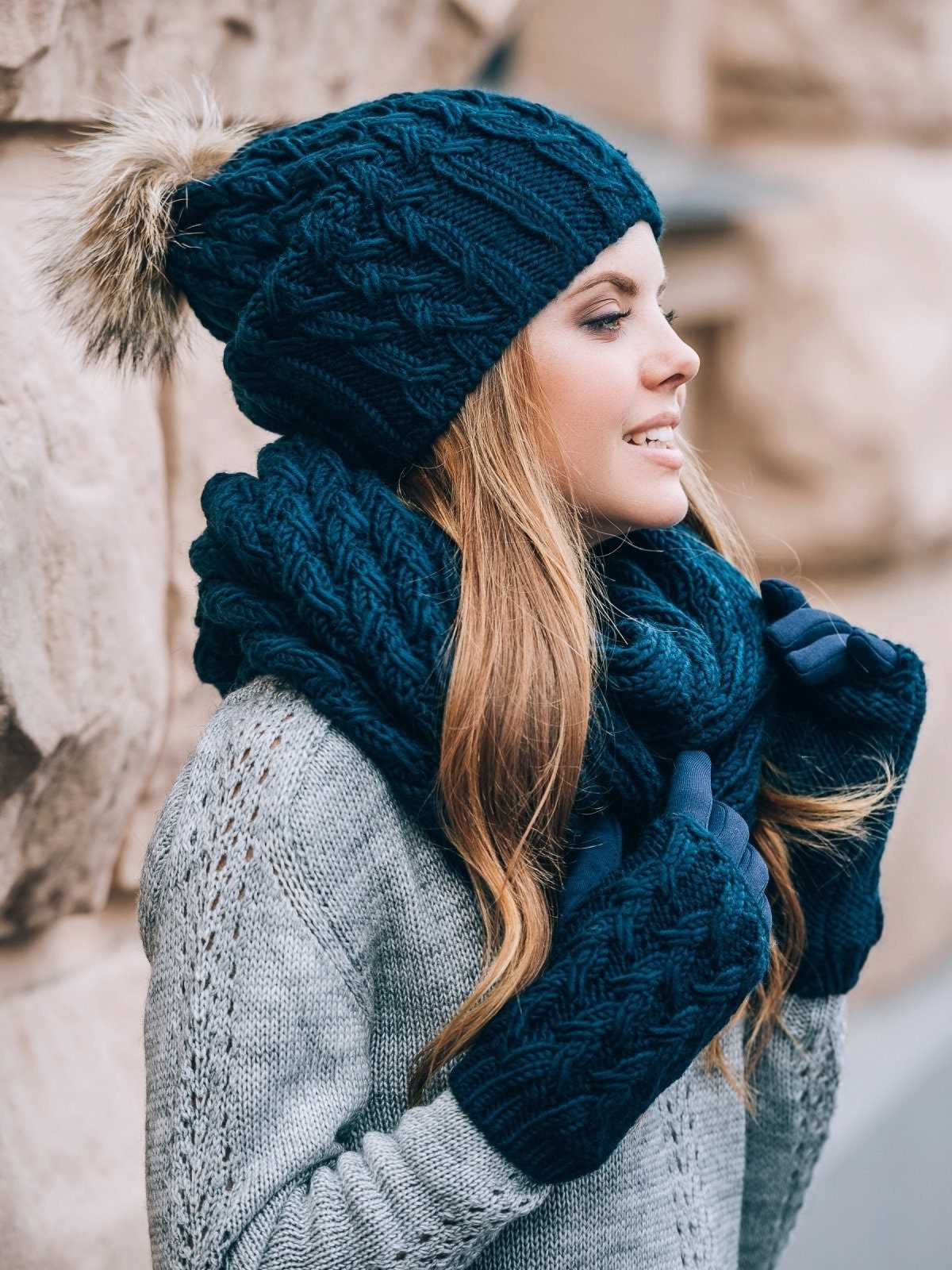 Knit toboggan hat pattern