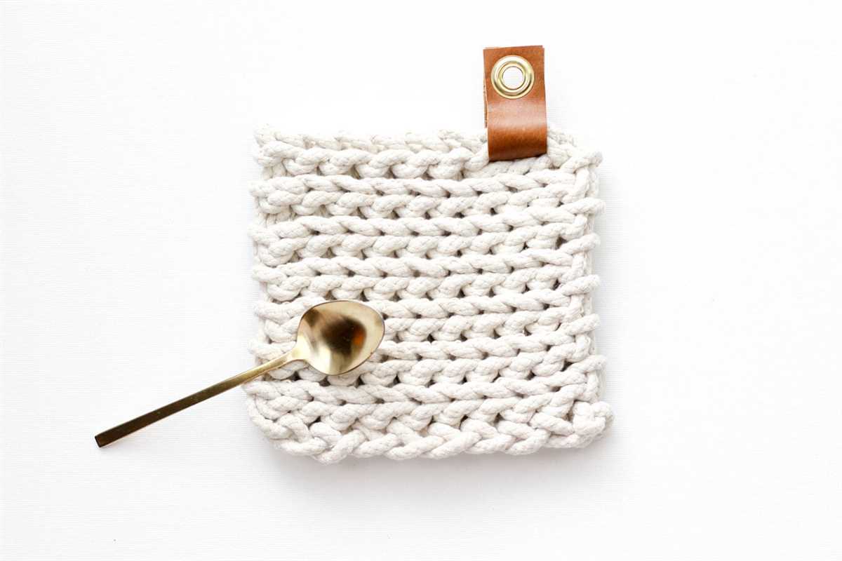 Knit trivet pattern free