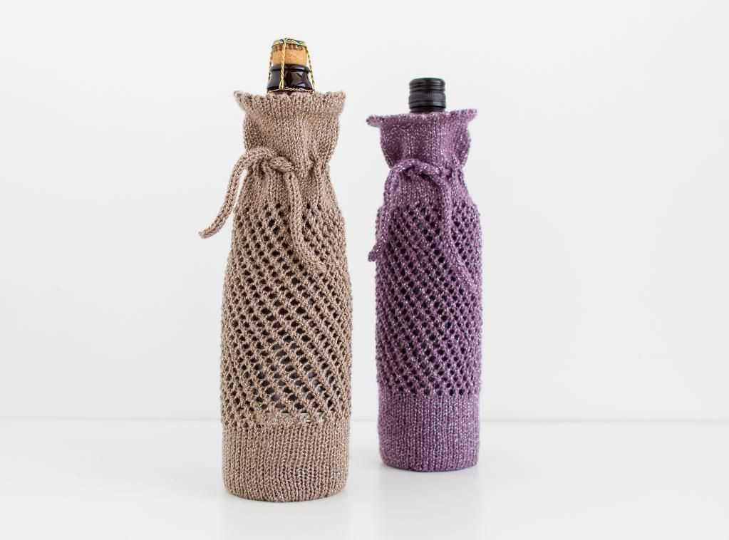Knit wine bottle sweater pattern