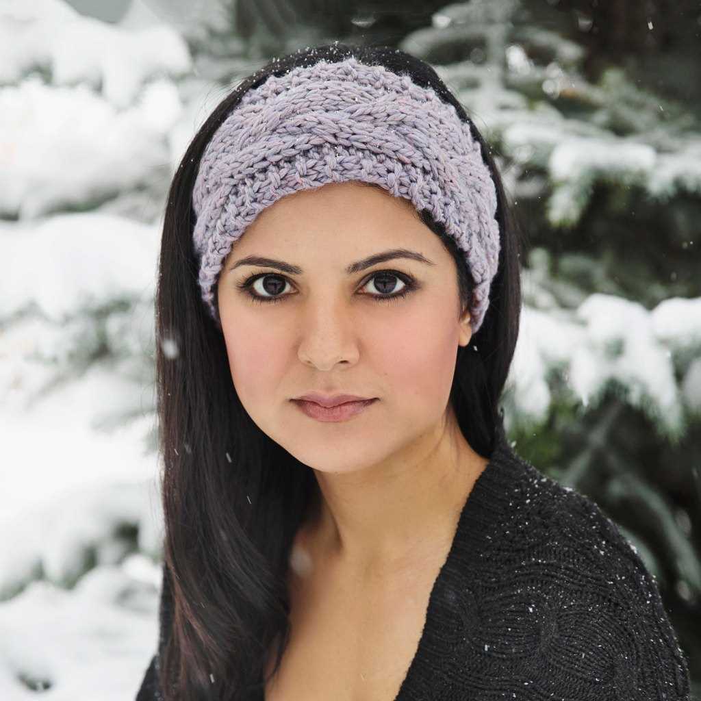 Knit winter headband pattern