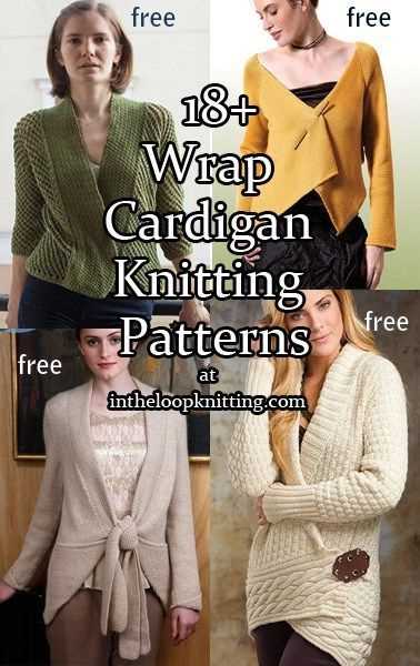 Knit wrap cardigan pattern