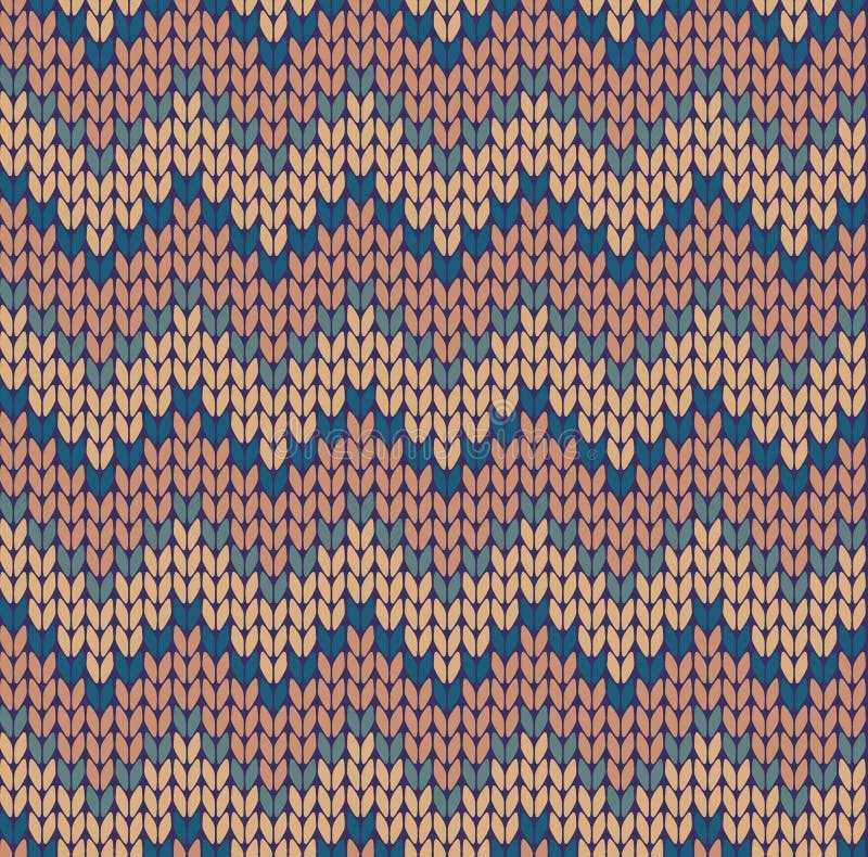 Knit zig zag pattern