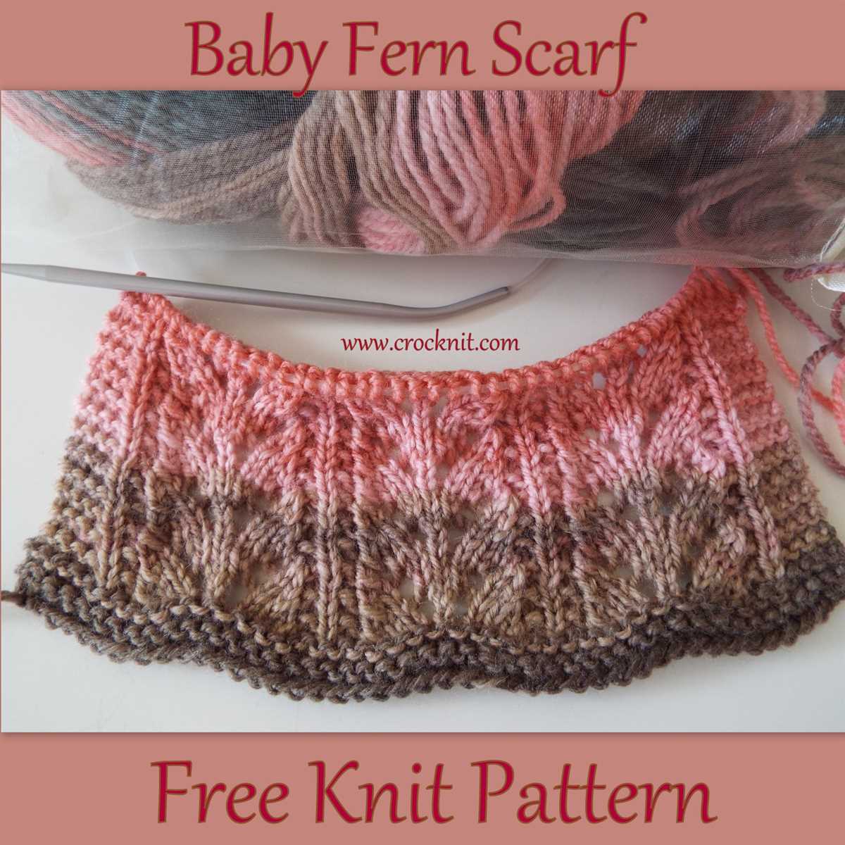 Knit a scarf pattern