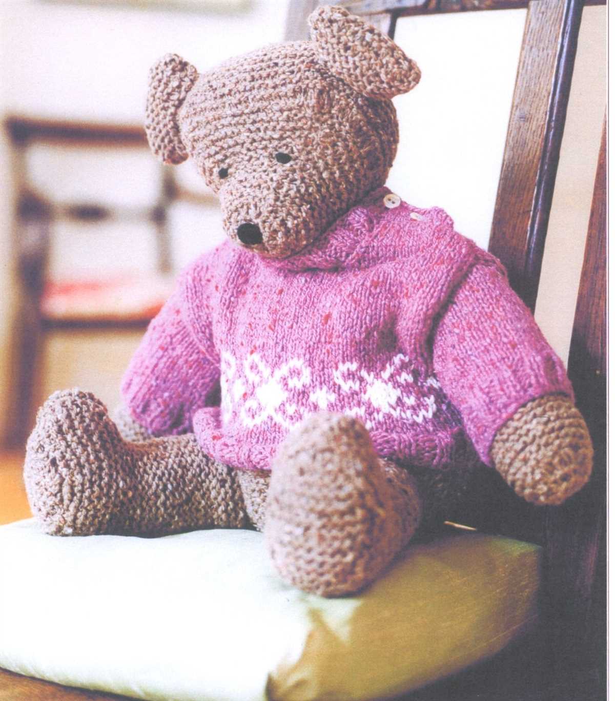 Knit a teddy free pattern