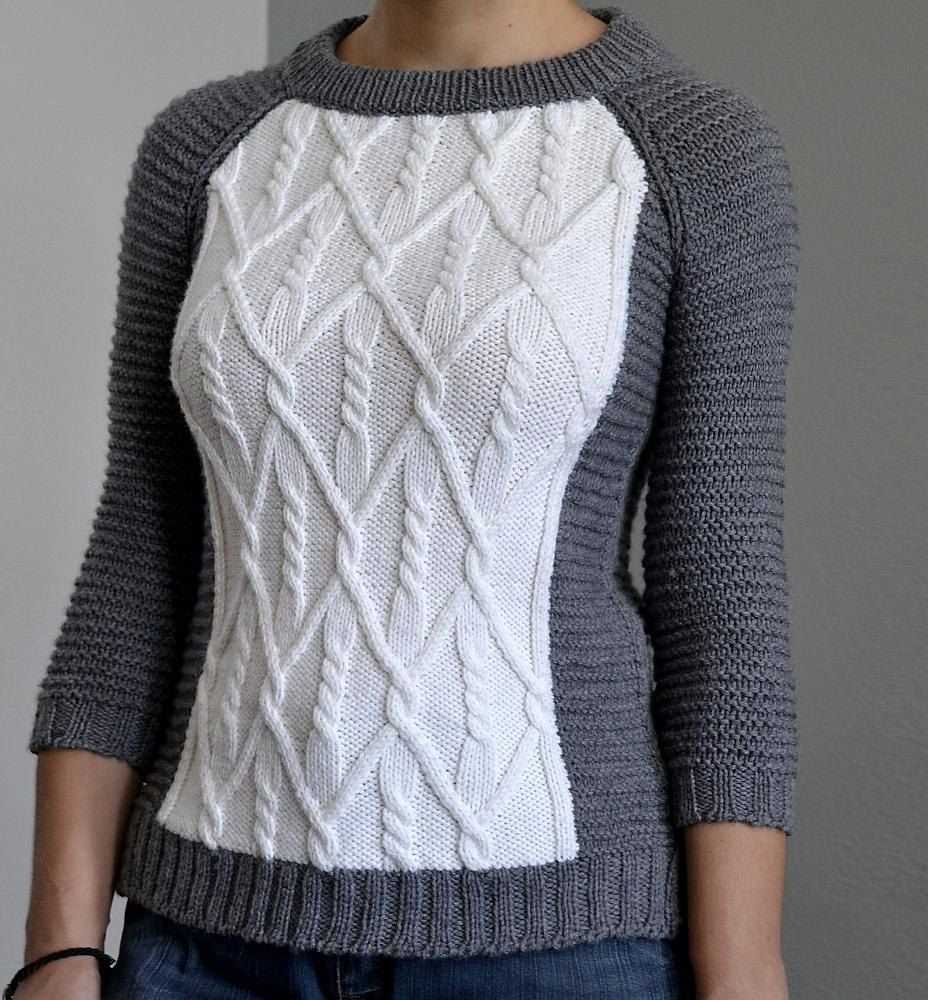 Knit aran sweater free pattern