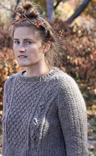 Knit aran sweater free pattern