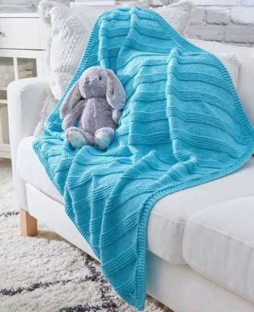 Knit baby blanket pattern easy free