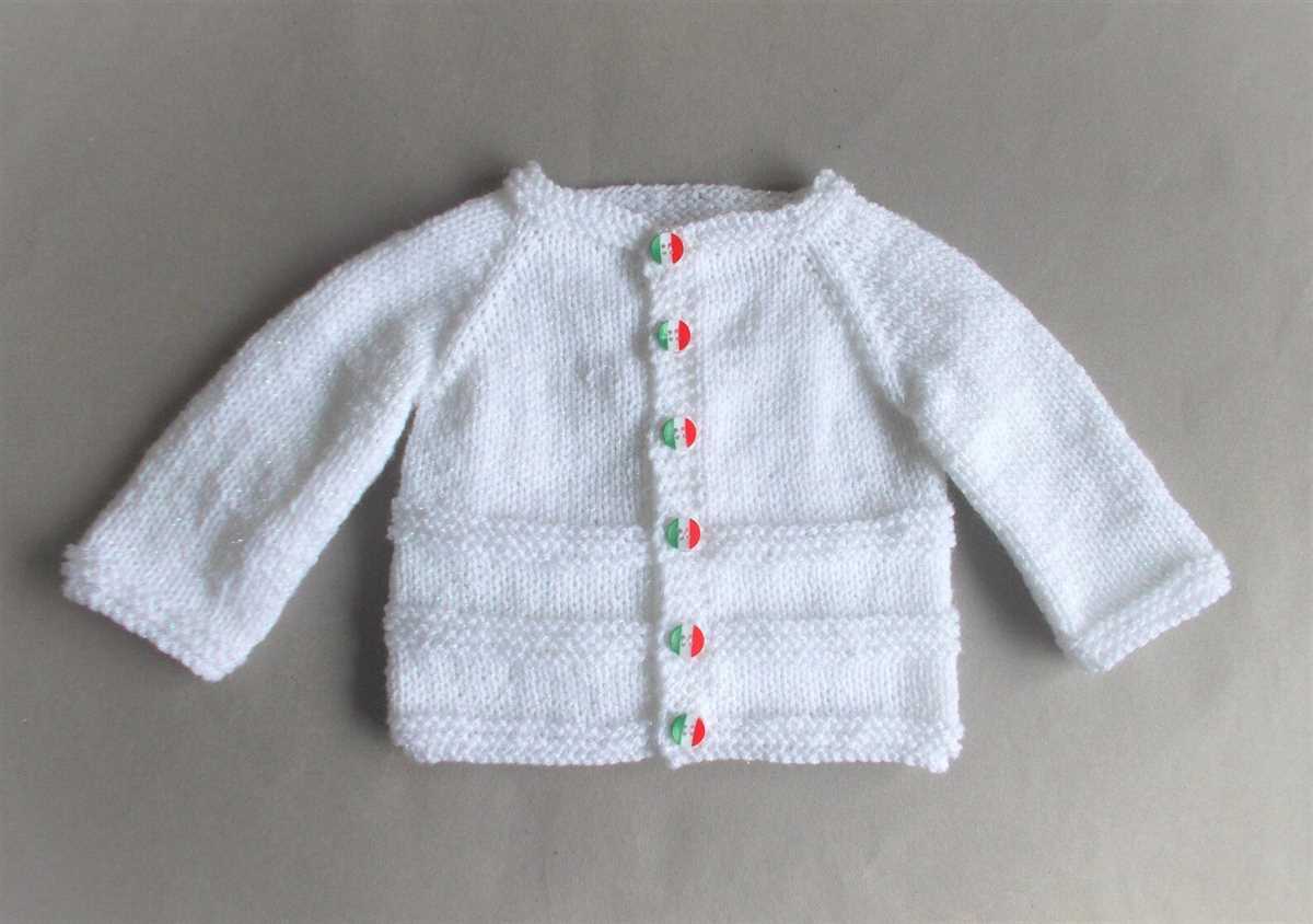 Knit baby cardigan pattern free