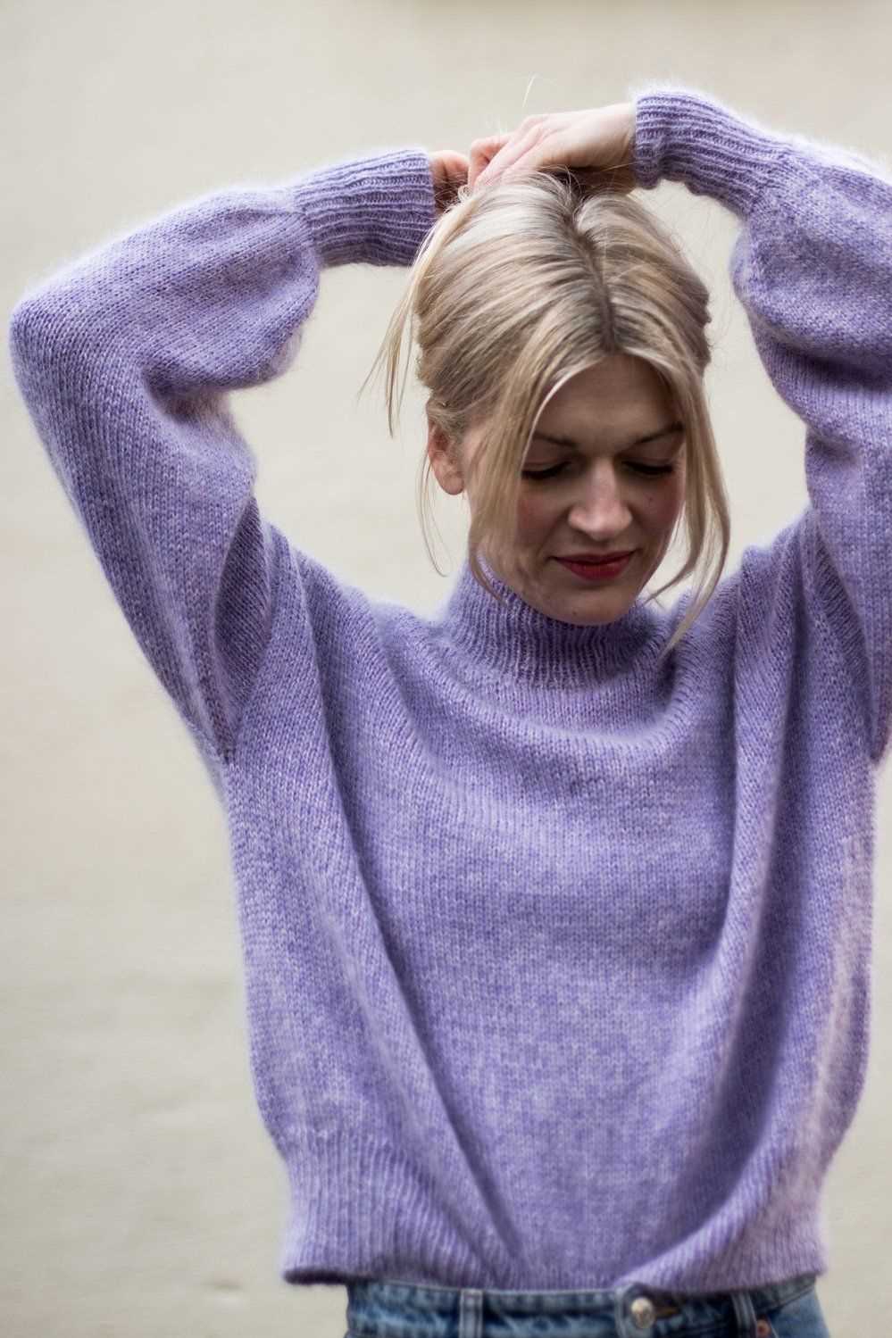 Knit balloon sleeve sweater pattern