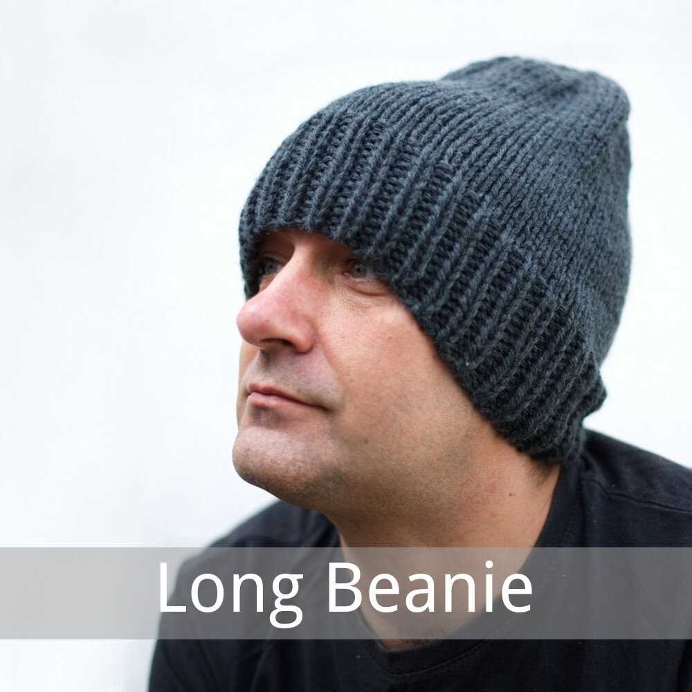Knit beanie men's pattern