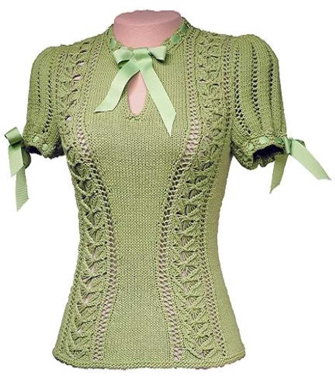 Knit blouse pattern