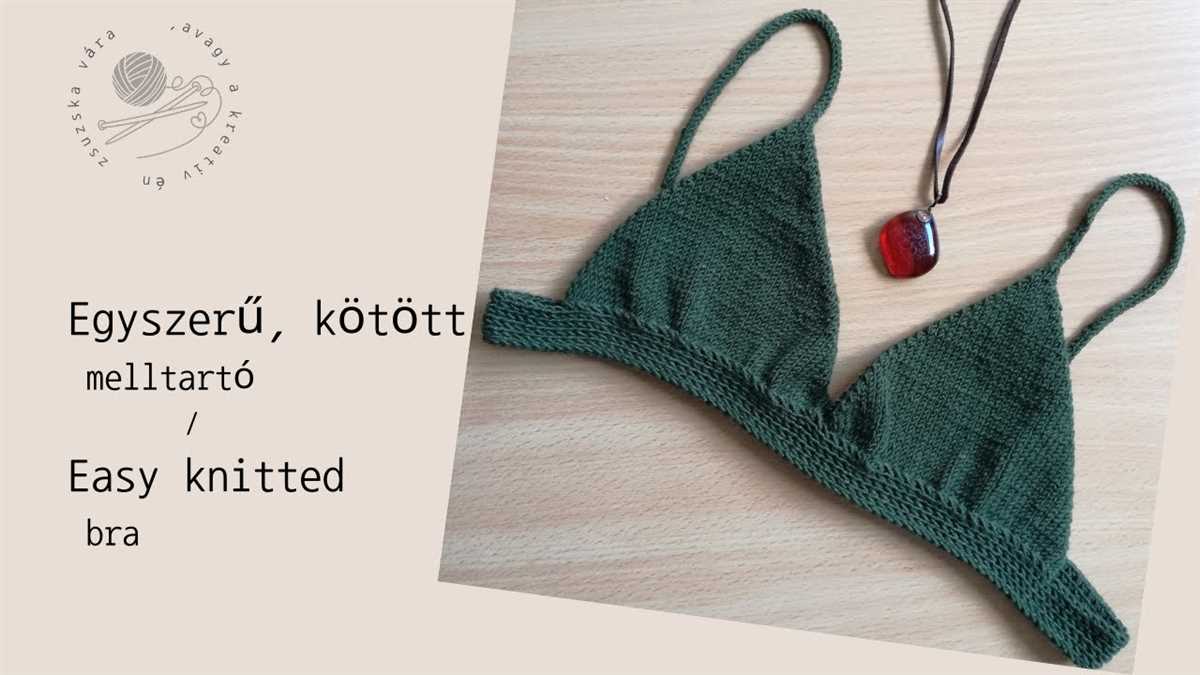 Knit bra pattern free
