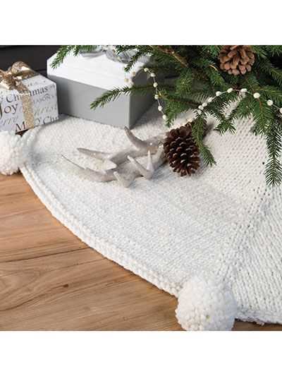 Knit christmas tree skirt pattern