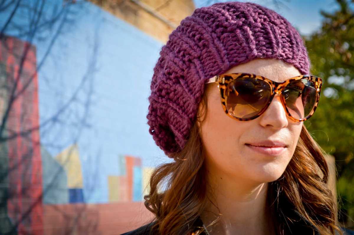 Knit chunky beanie pattern