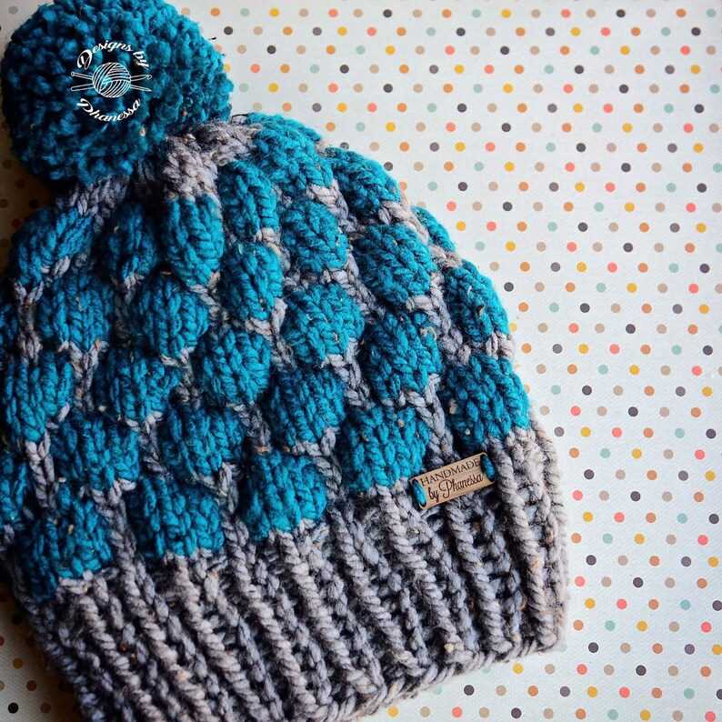 Knit chunky beanie pattern