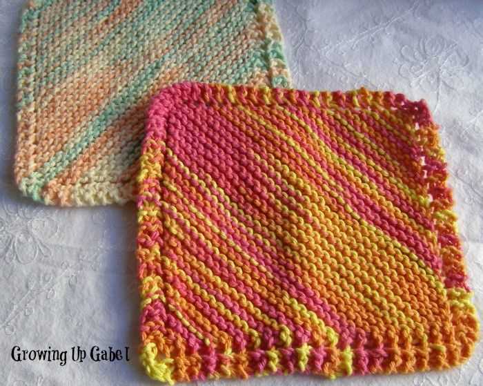 Knit dish rags free patterns