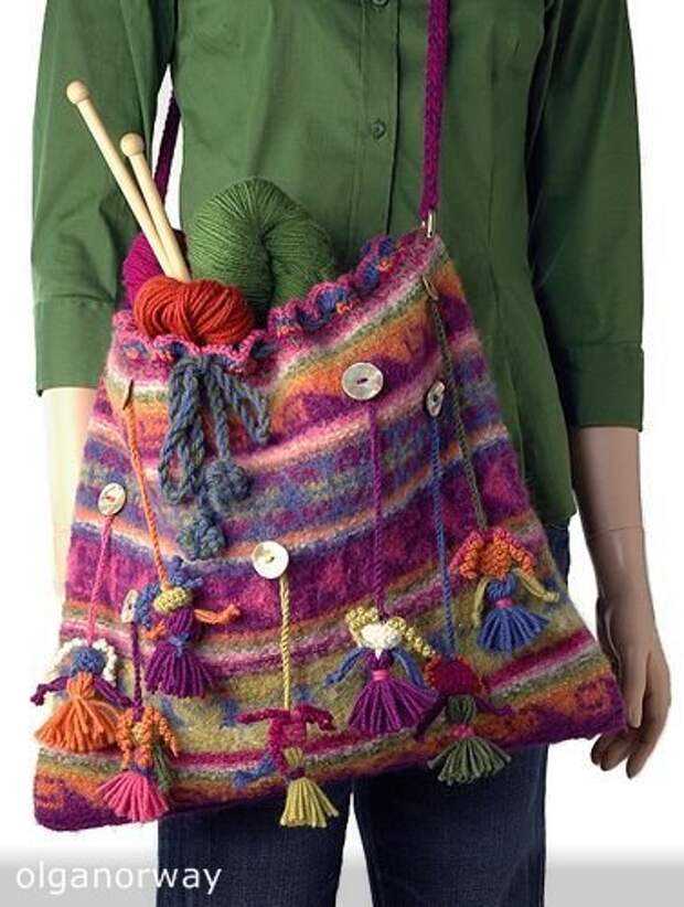 Knit felted market bag pattern