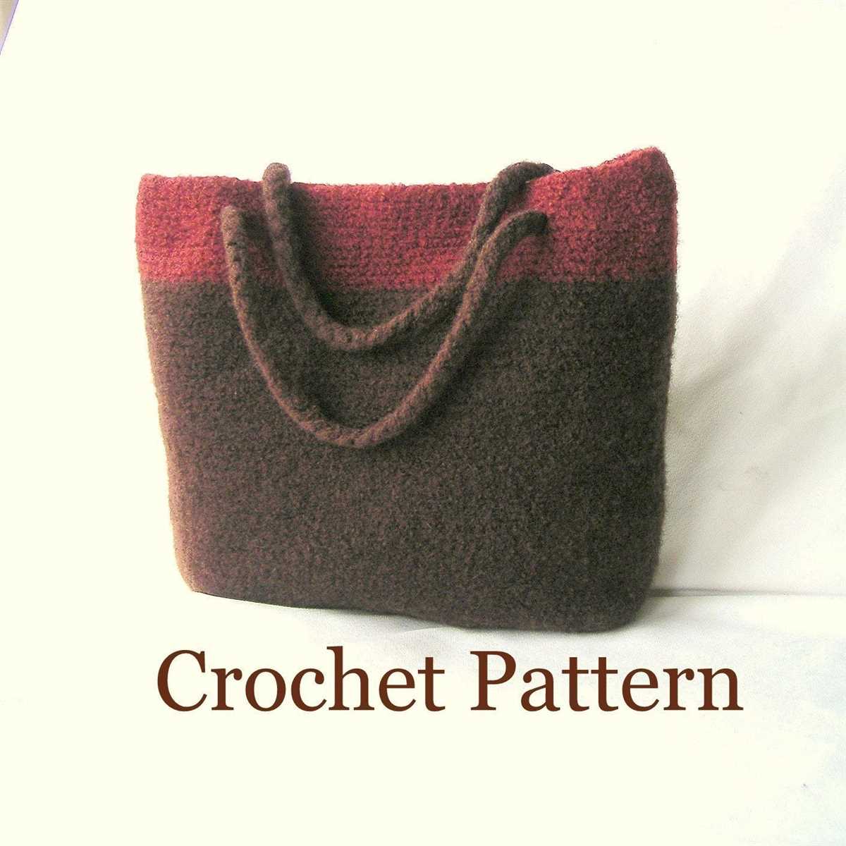 Knit felted market bag pattern