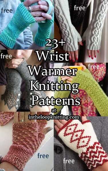 Knit hand warmers pattern free