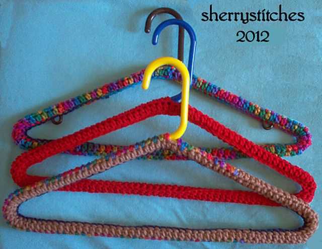 Knit hanger cover pattern