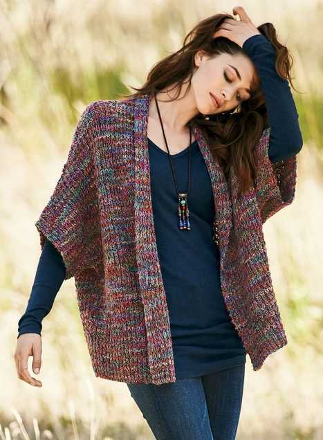 Knit kimono cardigan pattern