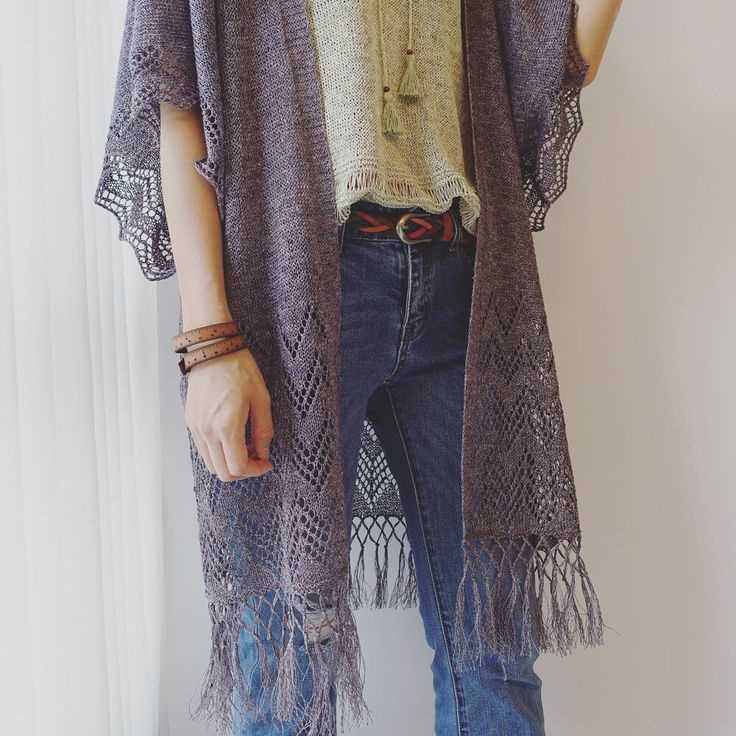 Knit kimono cardigan pattern